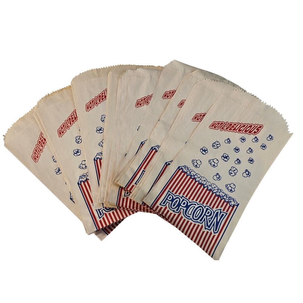 Lot of 20 vintage single serve popcorn bags nostalgia movie night fun theatre
